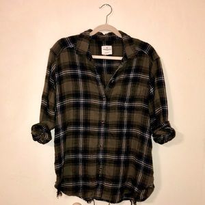 American Eagle Distressed Flannel